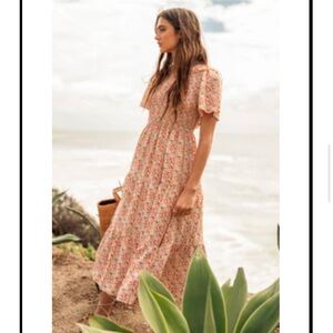 Bohme Floral Pink Maxi Dress